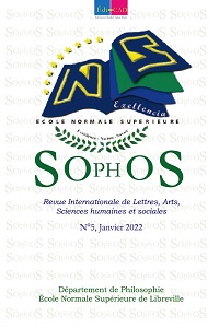  	SOPHOS, N°5, Janvier 2022 Revue internationale de Lettres, Arts, Sciences humaines et sociales. 
